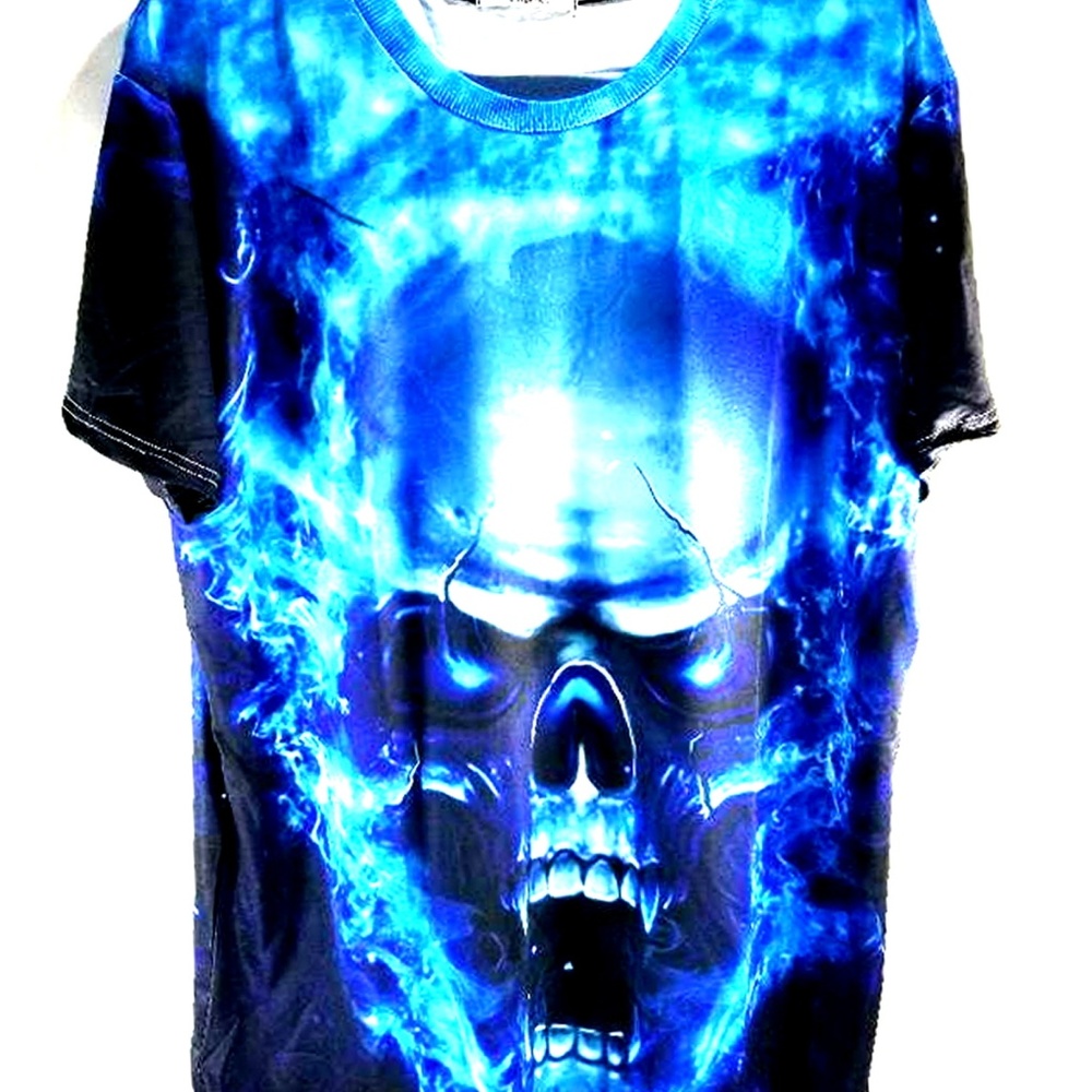 Chase New Design Unisex Scull Graphics T-Shirt Siz